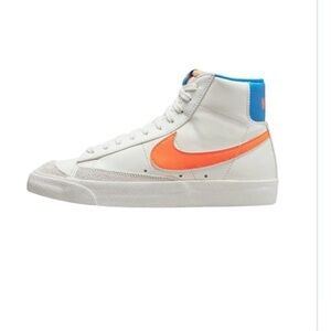 US 6.5 Nike Blazer Mid 77 White and Orange Sneakers Women’s